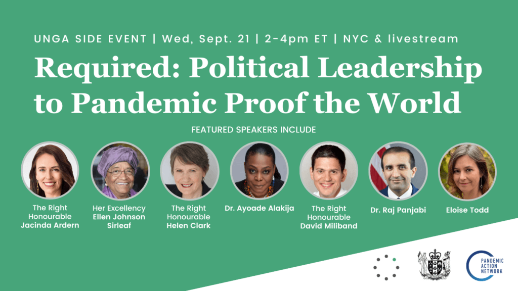 Website events Required Political Leadership to Pandemic Proof the World 2