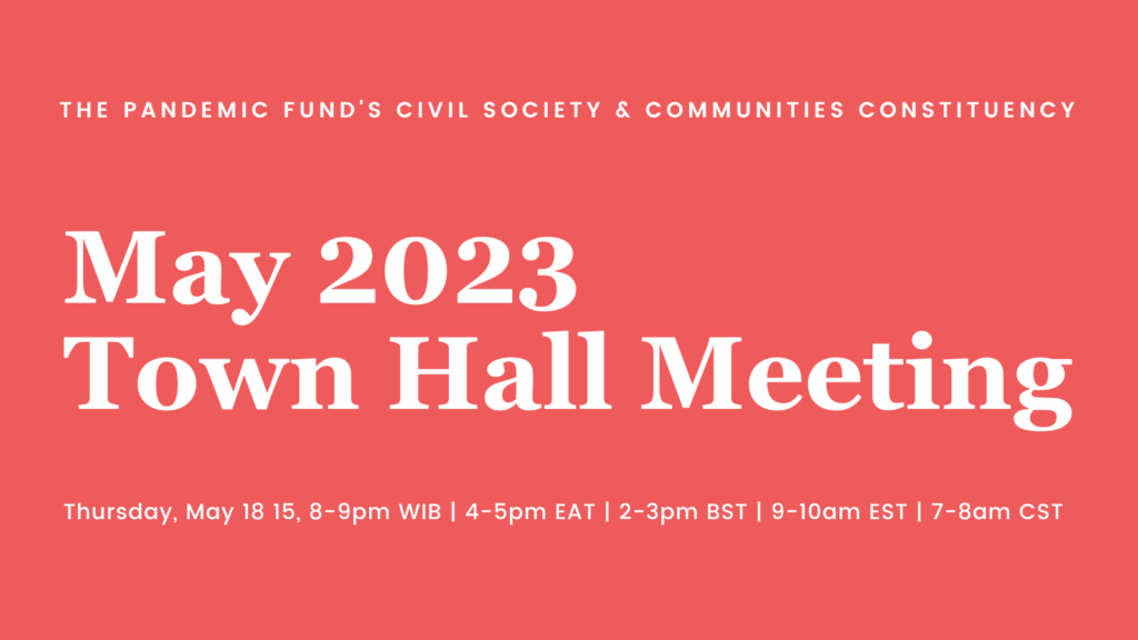 pandemic fund csc town hall  website