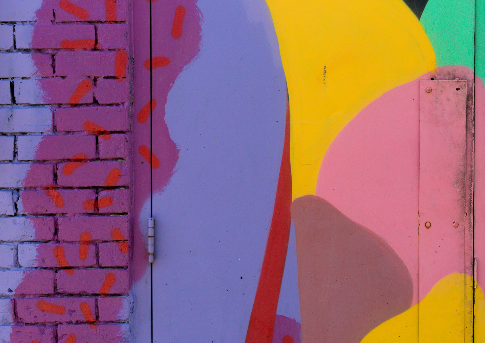 A colourful painted wall