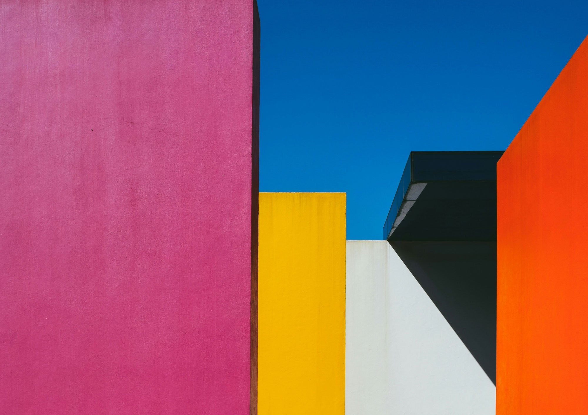 A colourful building